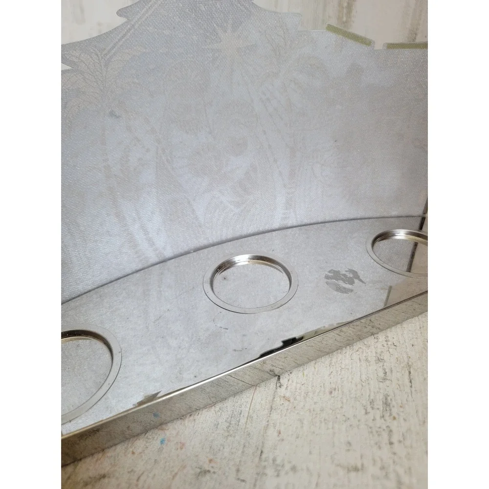 Party Lyte vintage Nativity scene tea light candle holder metal Xmas‎ home